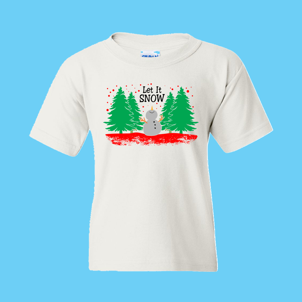 Christmas T-Shirt: "Let It Snow" (15) - FREE SHIPPING