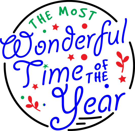 Christmas T-Shirt: "The Most Wonderful Time of The Year" (20) - FREE SHIPPING