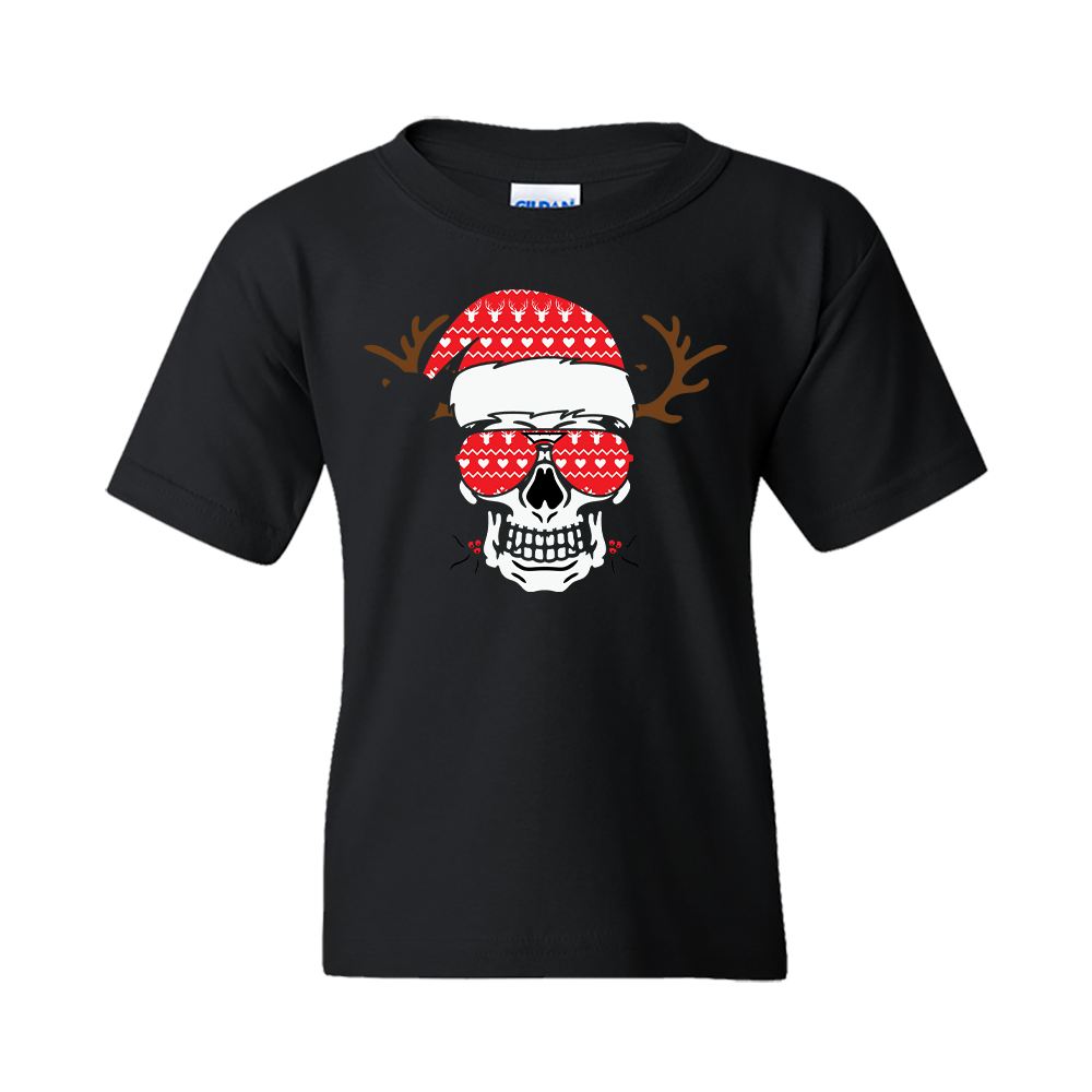 Christmas T-Shirt: Christmas Skull (7) - FREE SHIPPING