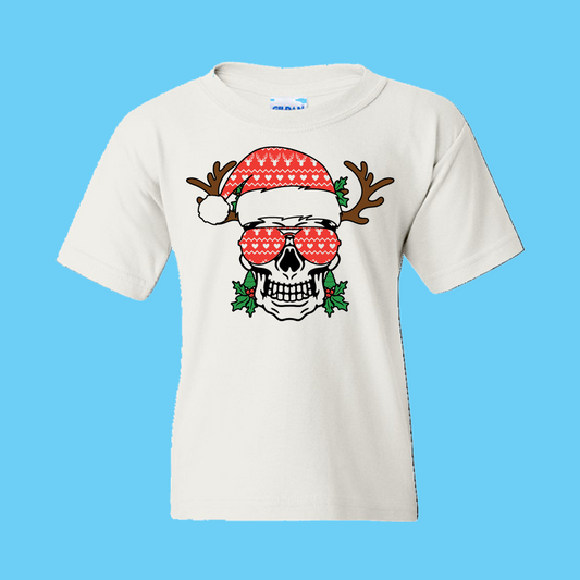 Christmas T-Shirt: Christmas Skull (7) - FREE SHIPPING