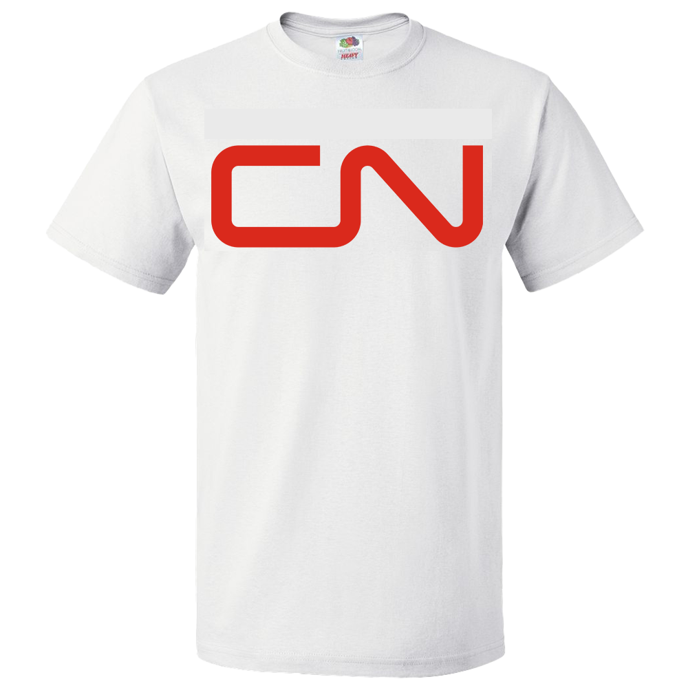 Short Sleeve T-Shirt: CN CANADIAN NATIONAL RAILWAY Logo - FREE SHIPPING