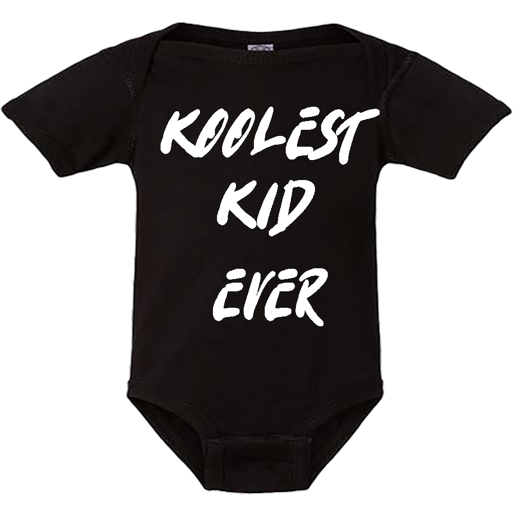 Infant Onesie: KOOLEST KID EVER (S20)- FREE SHIPPING