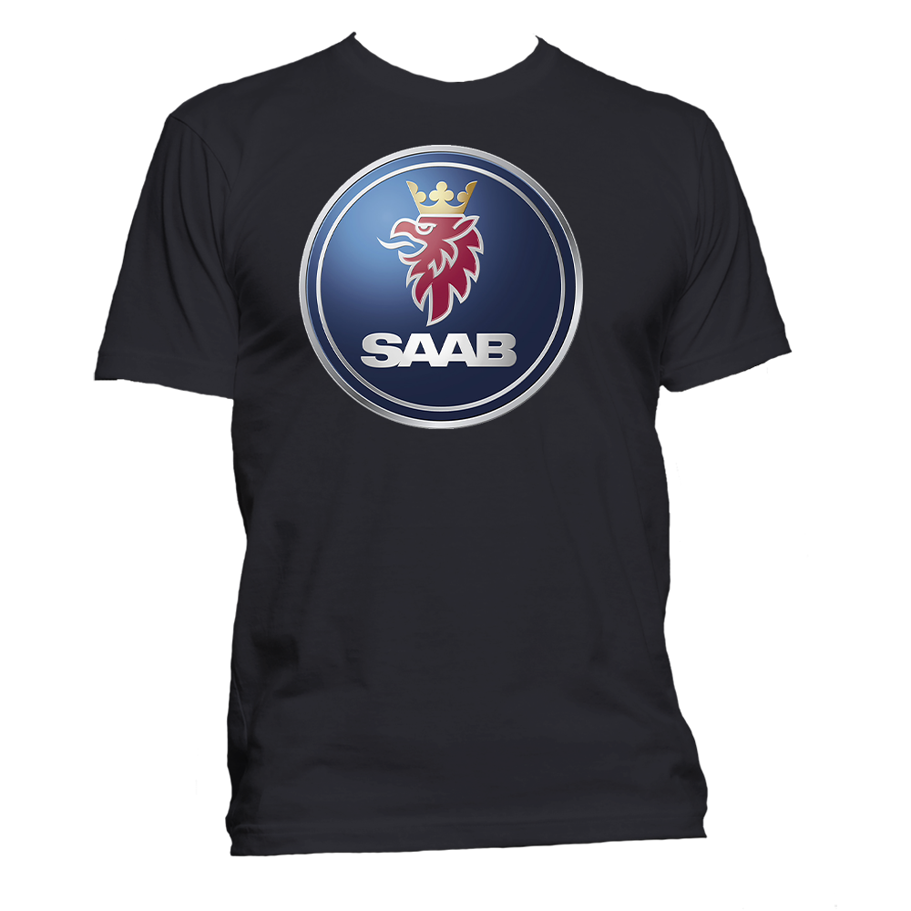 Short Sleeve T-Shirt: Saab Logo - FREE SHIPPING