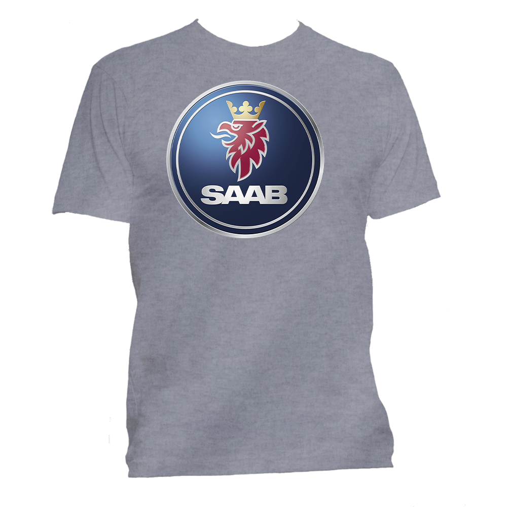 Short Sleeve T-Shirt: Saab Logo - FREE SHIPPING