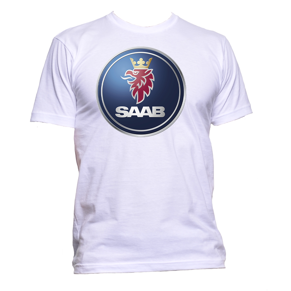 Short Sleeve T-Shirt: Saab Logo - FREE SHIPPING