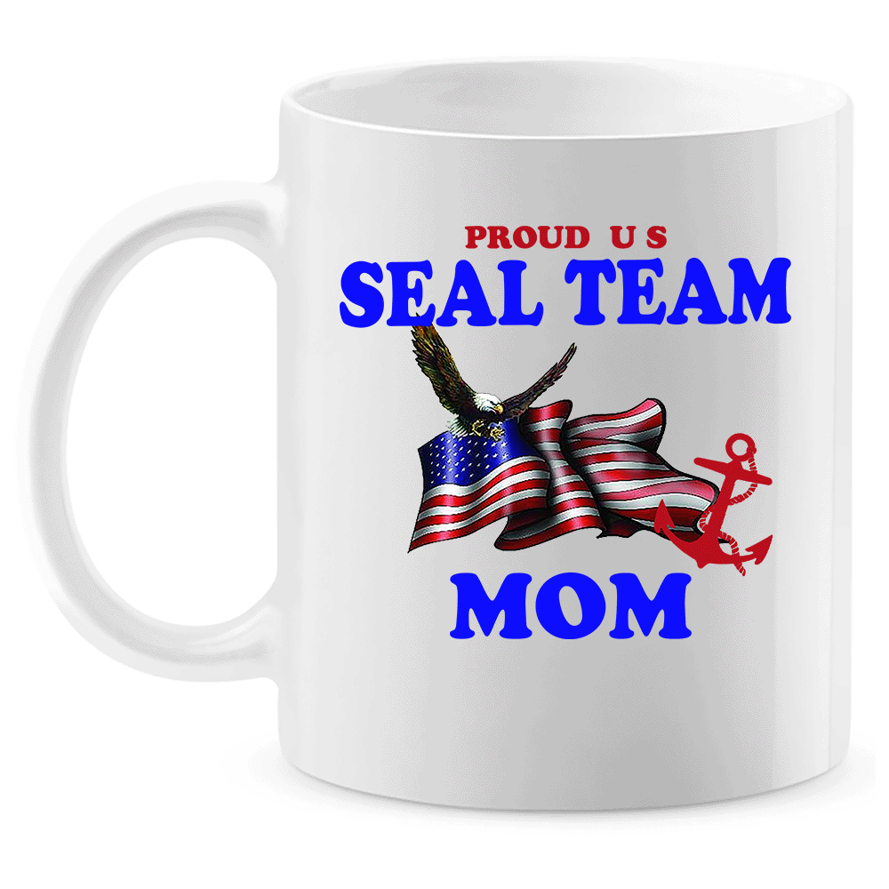Coffee Mug: "Proud U.S. Seal Team Mom" (SMOM) - FREE SHIPPING