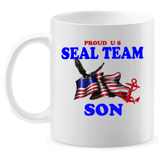 Coffee Mug: "Proud U.S. Seal Team Son" (SSON) - FREE SHIPPING