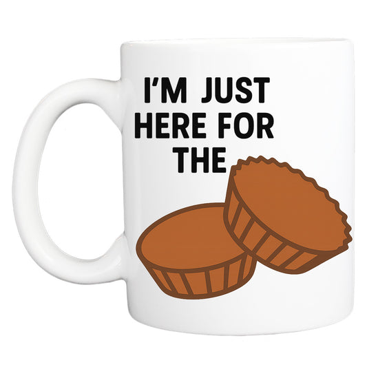 Halloween Coffee Mug: I'm Just Here for the Reese's
