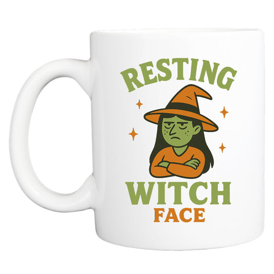 Halloween Coffee Mug: Resting Witch Face