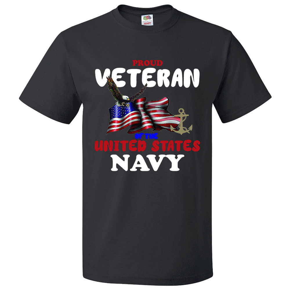 Short Sleeve T Shirt Proud U.S. Navy Veteran NVET Worldwide Shirts