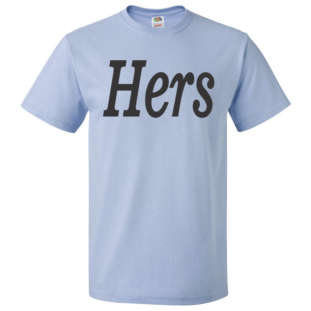 Short Sleeve T-Shirt: Valentines Day - "Hers" (V00) - FREE SHIPPING