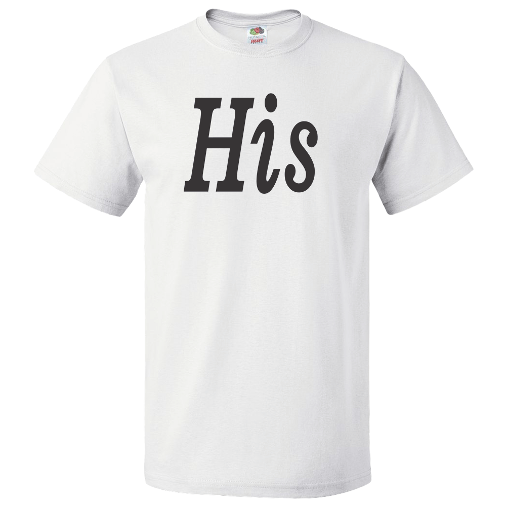 Short Sleeve T-Shirt: Valentines Day - "His" (V00) - FREE SHIPPING