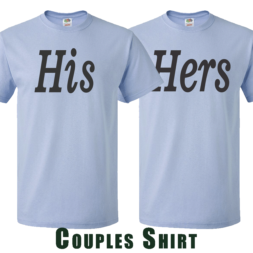 Short Sleeve T-Shirt: Valentines Day - "His" (V00) - FREE SHIPPING
