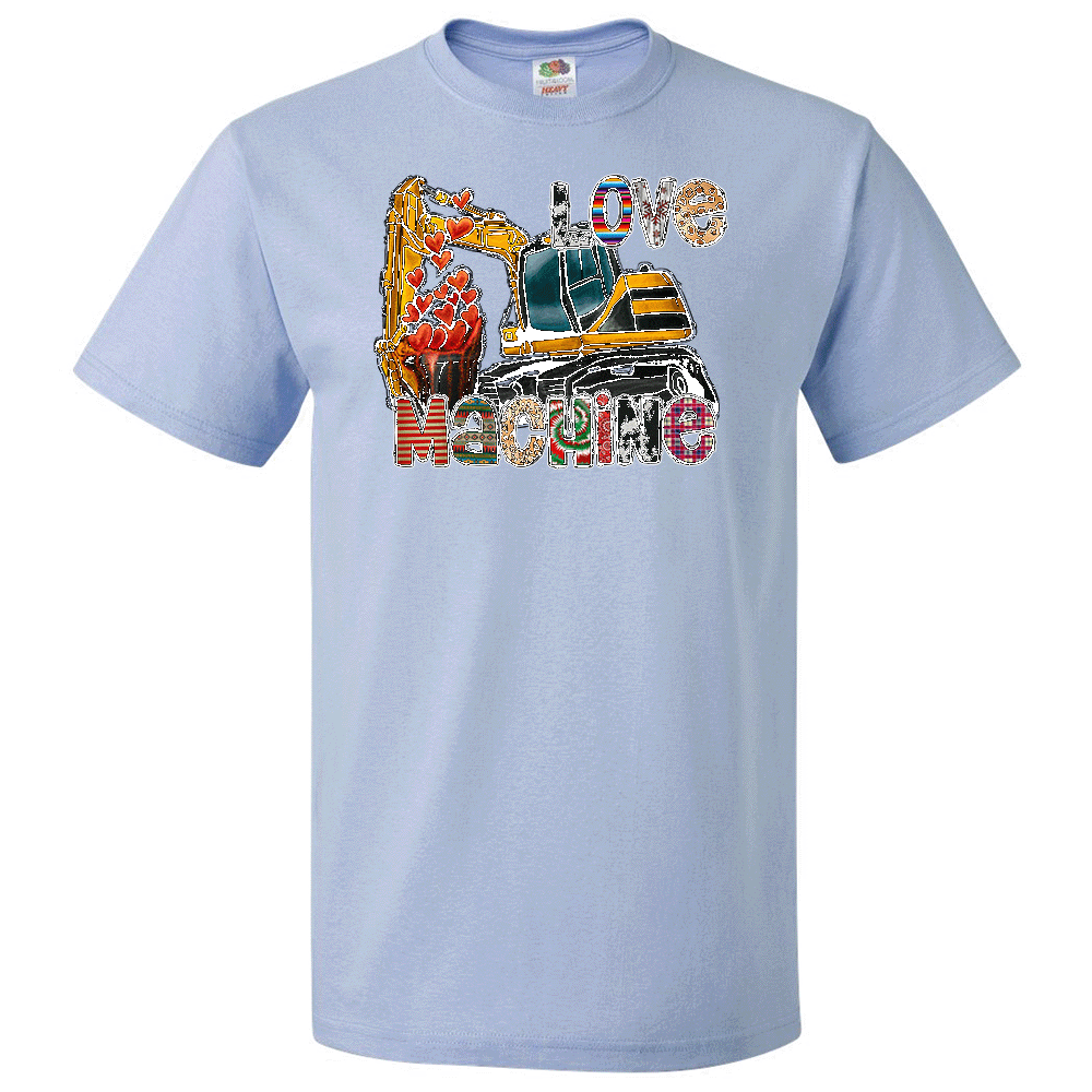 Short Sleeve T-Shirt: Valentines Day - "Love Machine" (V38) - FREE SHIPPING