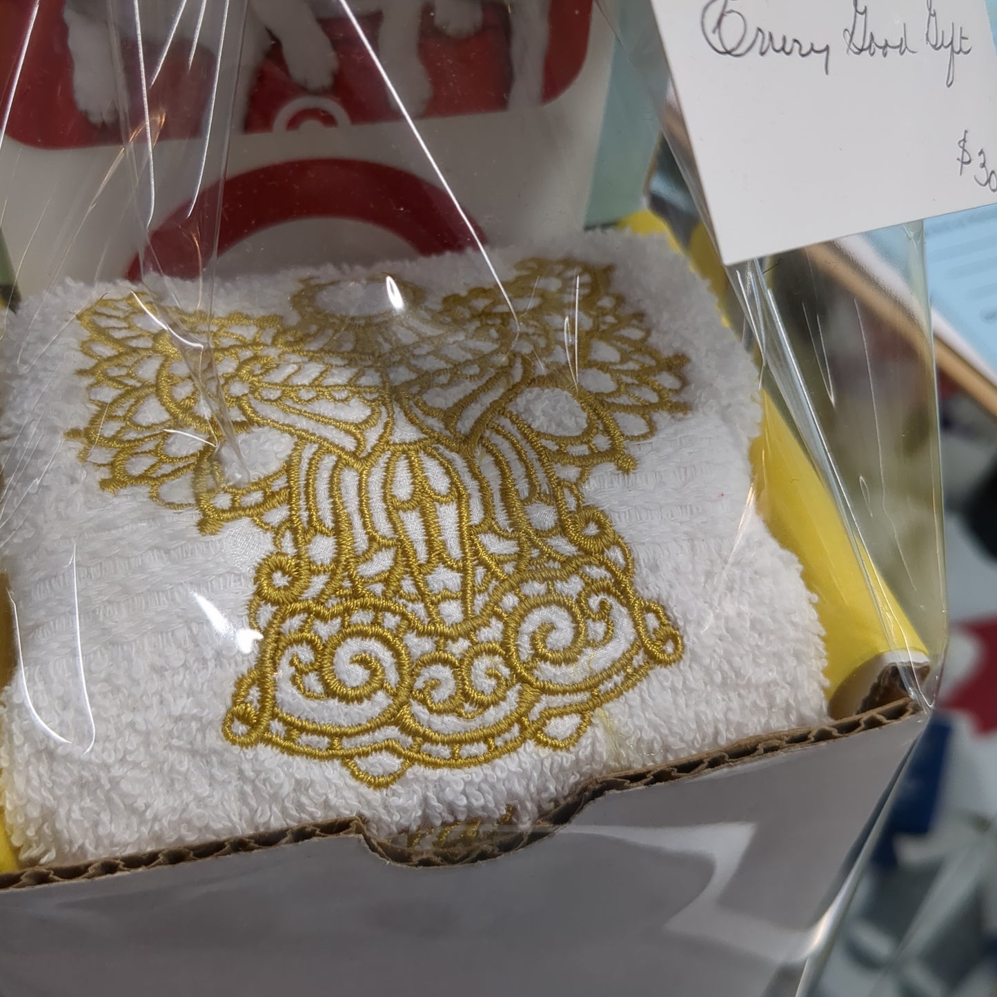Gift Box: Embroidered Angel Hand Towel with Target Gift Card