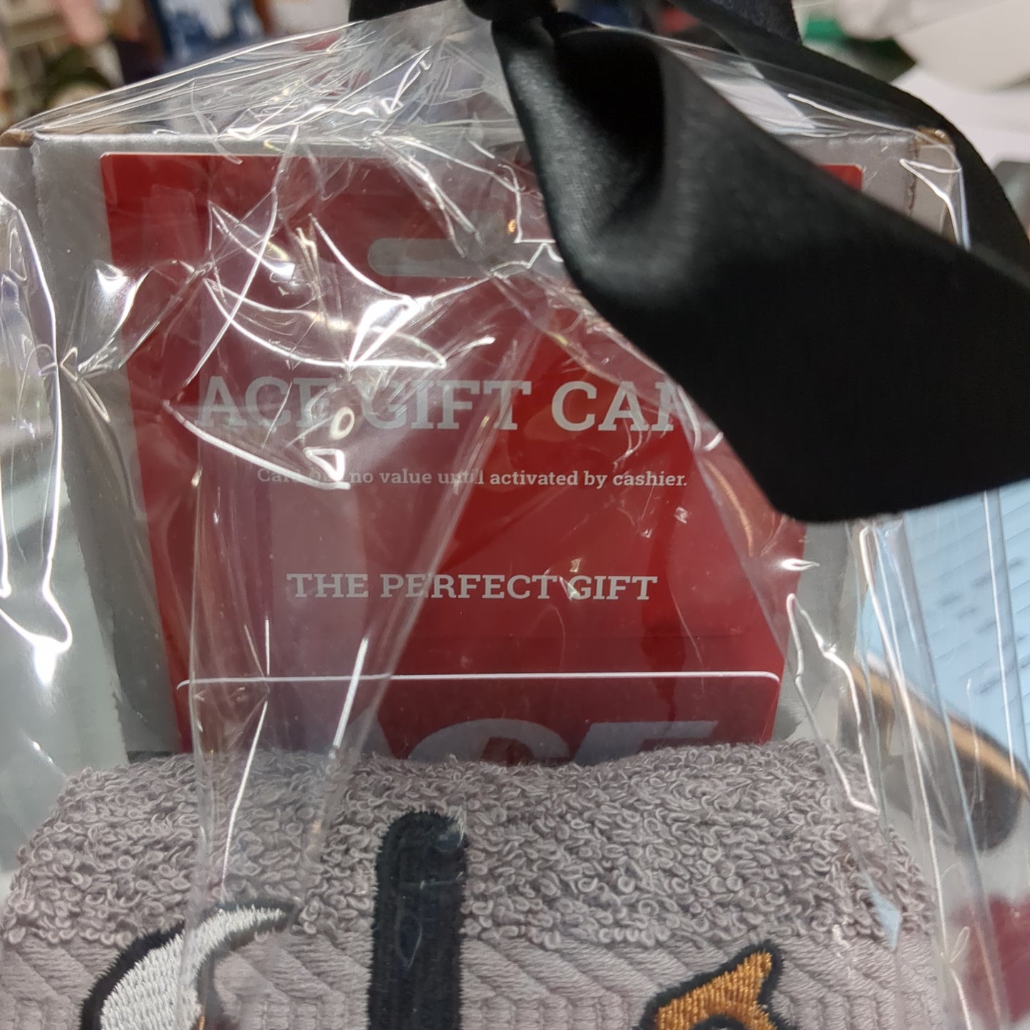 Gift Box: Embroidered Tools Hand Towel with ACE Hardware Gift Card