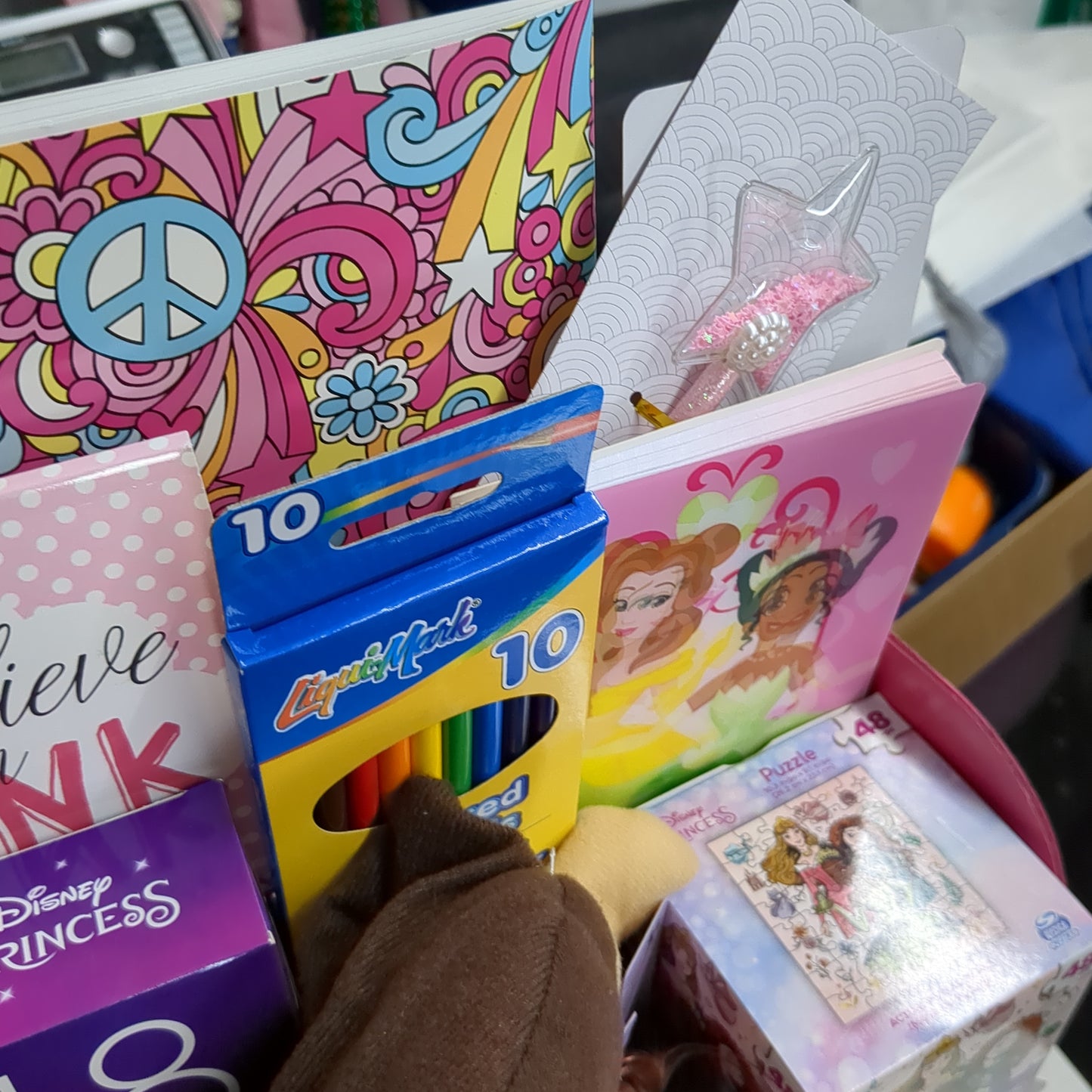 LARGE Gift Basket: Children's Activity Tote with Puzzles and Art Supplies (In-Store Pick-Up Only)