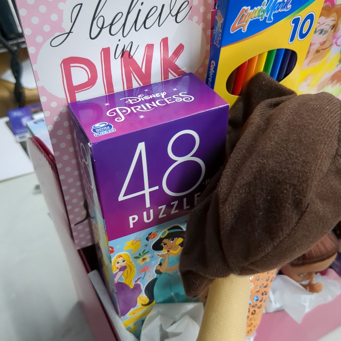 LARGE Gift Basket: Children's Activity Tote with Puzzles and Art Supplies (In-Store Pick-Up Only)