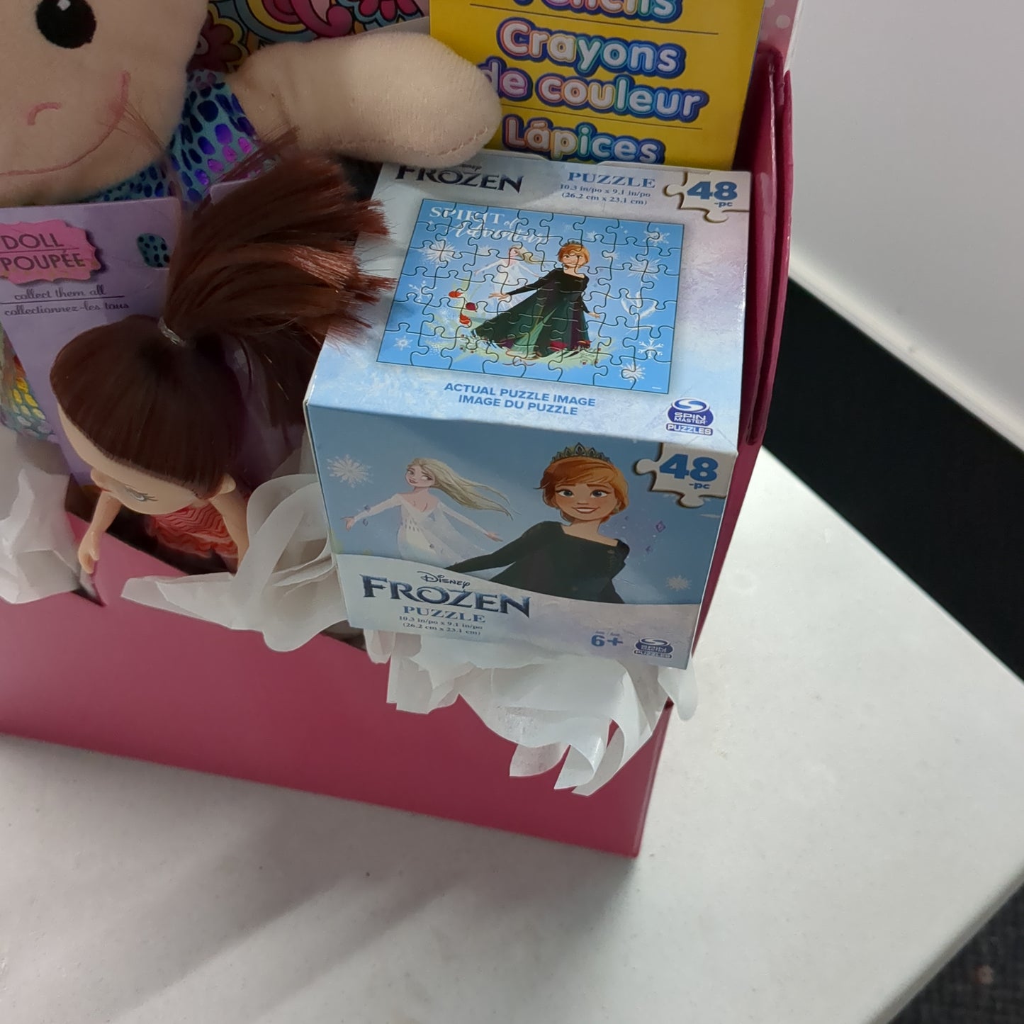 LARGE Gift Basket: Children's Activity Tote with Puzzles and Art Supplies (In-Store Pick-Up Only)