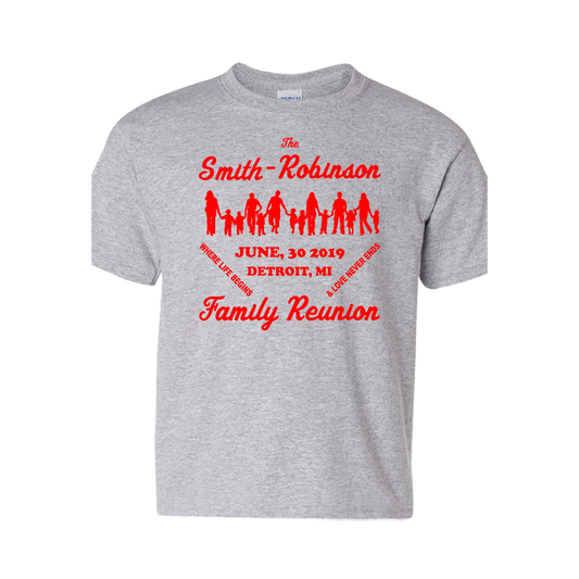 BULK ORDER: Custom T-Shirts - Love Never Ends (Family Reunion)