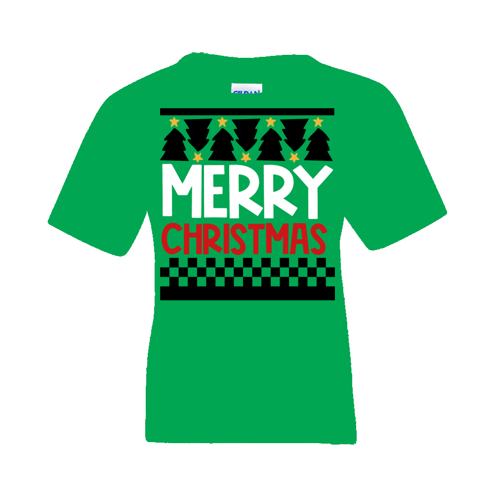 Christmas T-Shirt: Ugly "Merry Christmas" - FREE SHIPPING