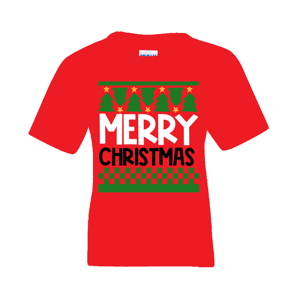 Christmas T-Shirt: Ugly "Merry Christmas" - FREE SHIPPING
