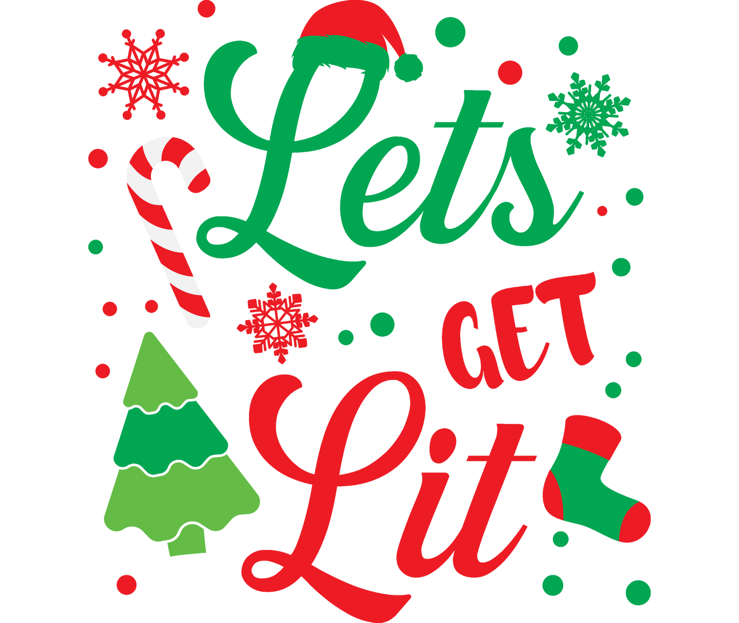 Personalized Christmas Coffee Mugs- LET'S GET LIT FREE SHIPPING 2 Sided