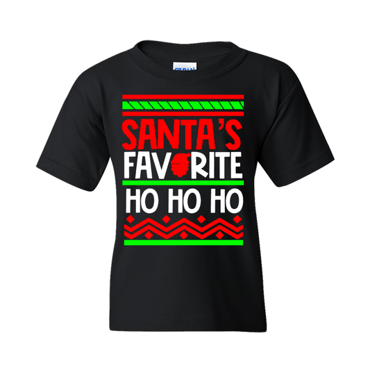 Christmas T-Shirt: Ugly "Santa's Favorite Ho Ho Ho" - FREE SHIPPING