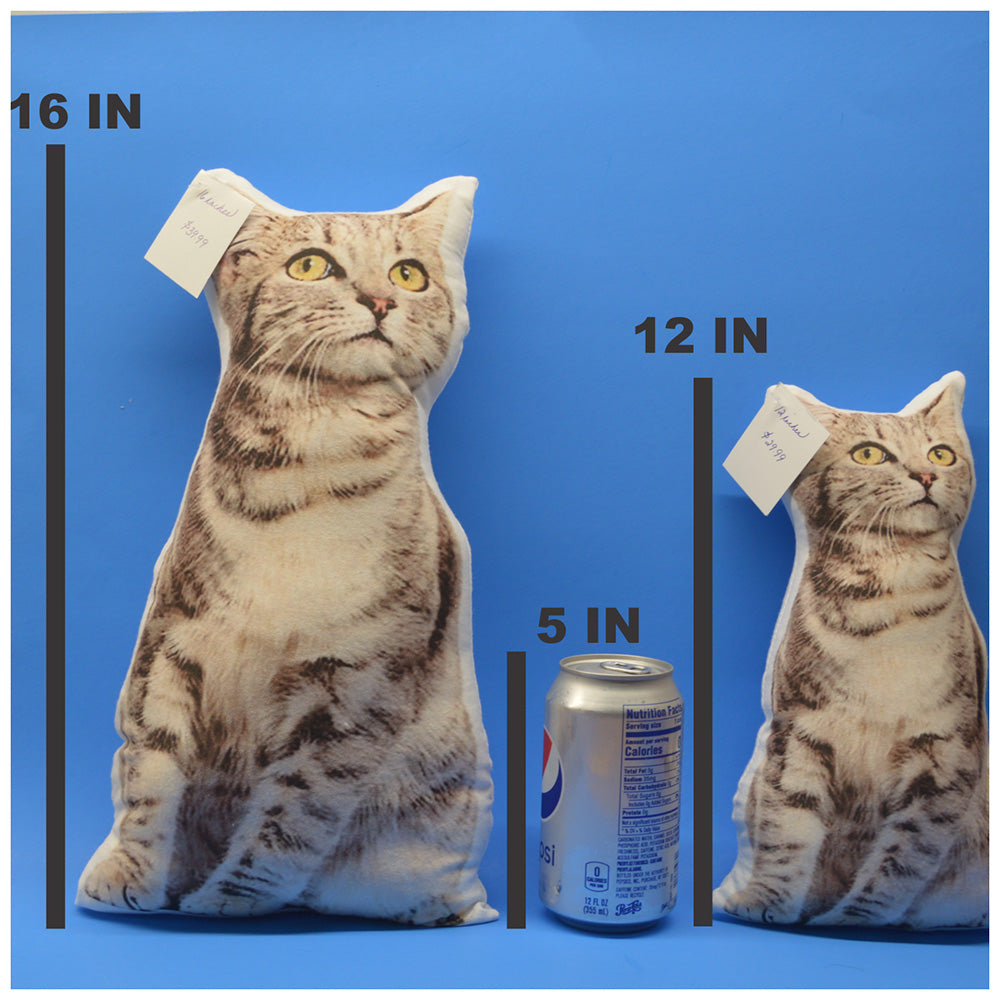 Custom Contoured Pillow: Your Cat Picture