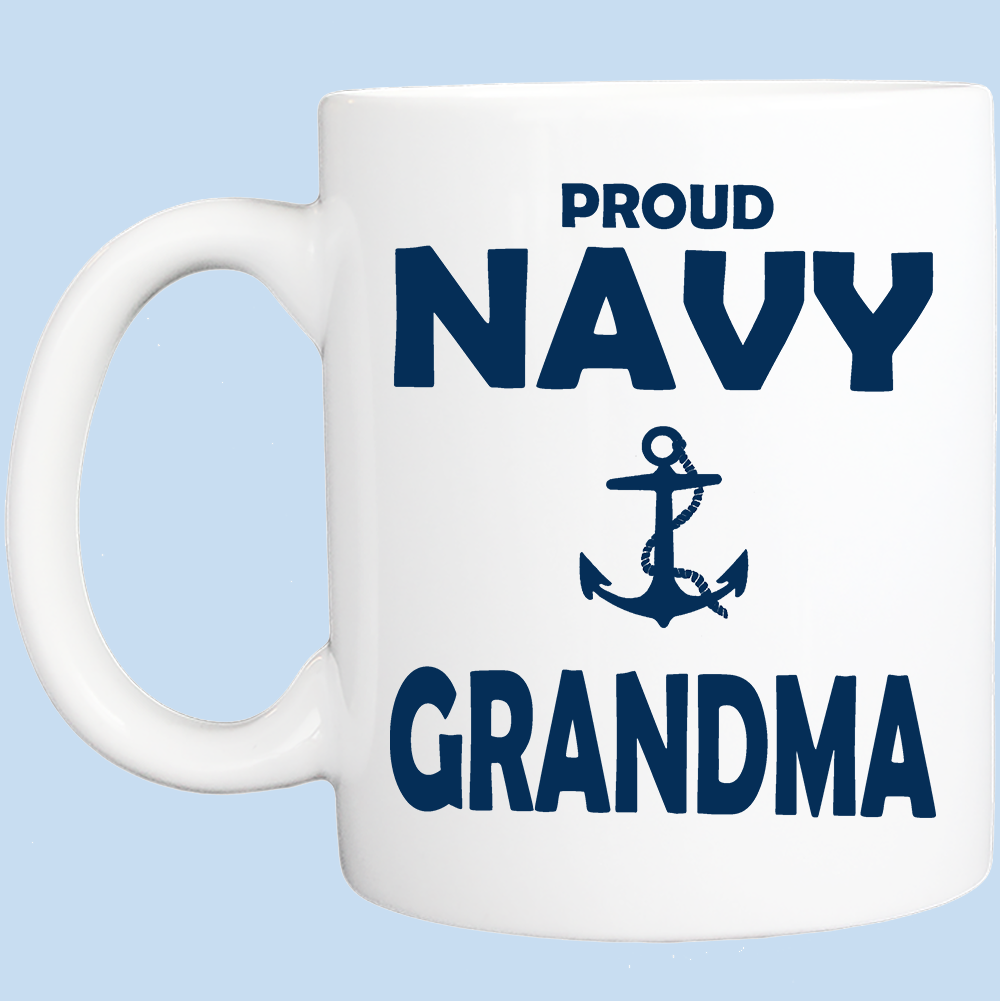 Coffee Mug Proud Navy Grandma