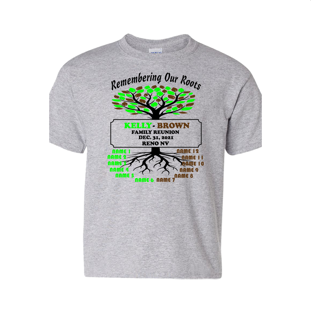 BULK ORDER: Custom T-Shirts - Remembering Our Roots (Family