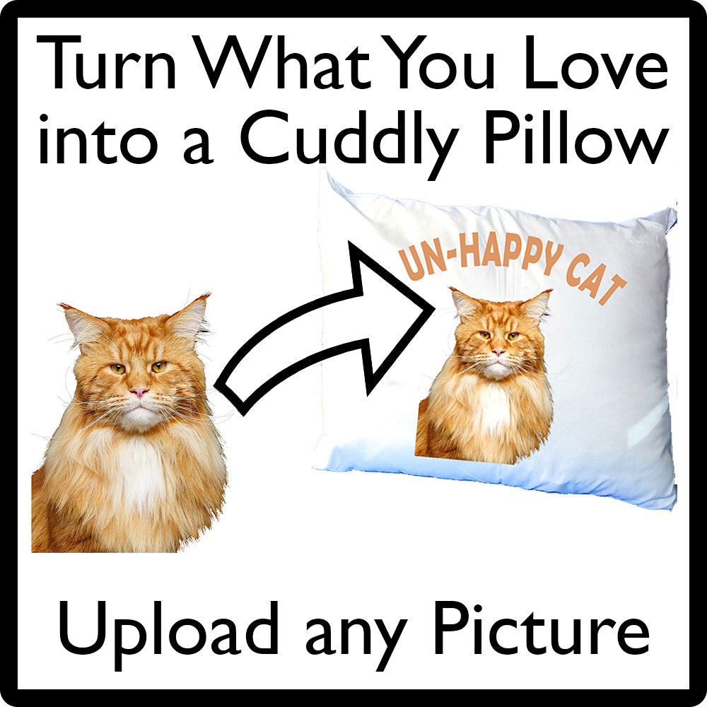 Custom Contoured Pillow: Your Cat Picture