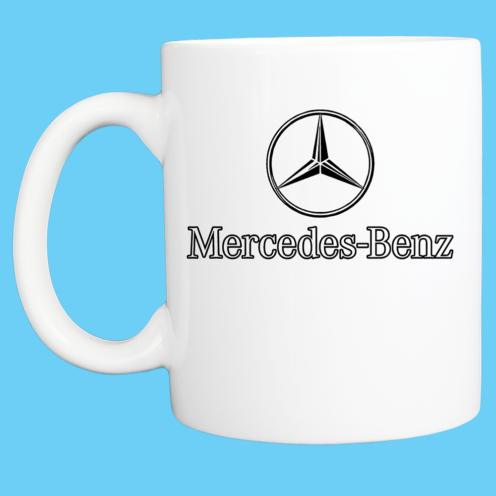 Coffee Mug: Mercedes Benz Logo - 11 or 15 Oz – Worldwide Shirts