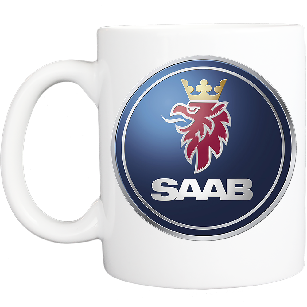 Coffee Mug: Saab Logo - FREE SHIPPING