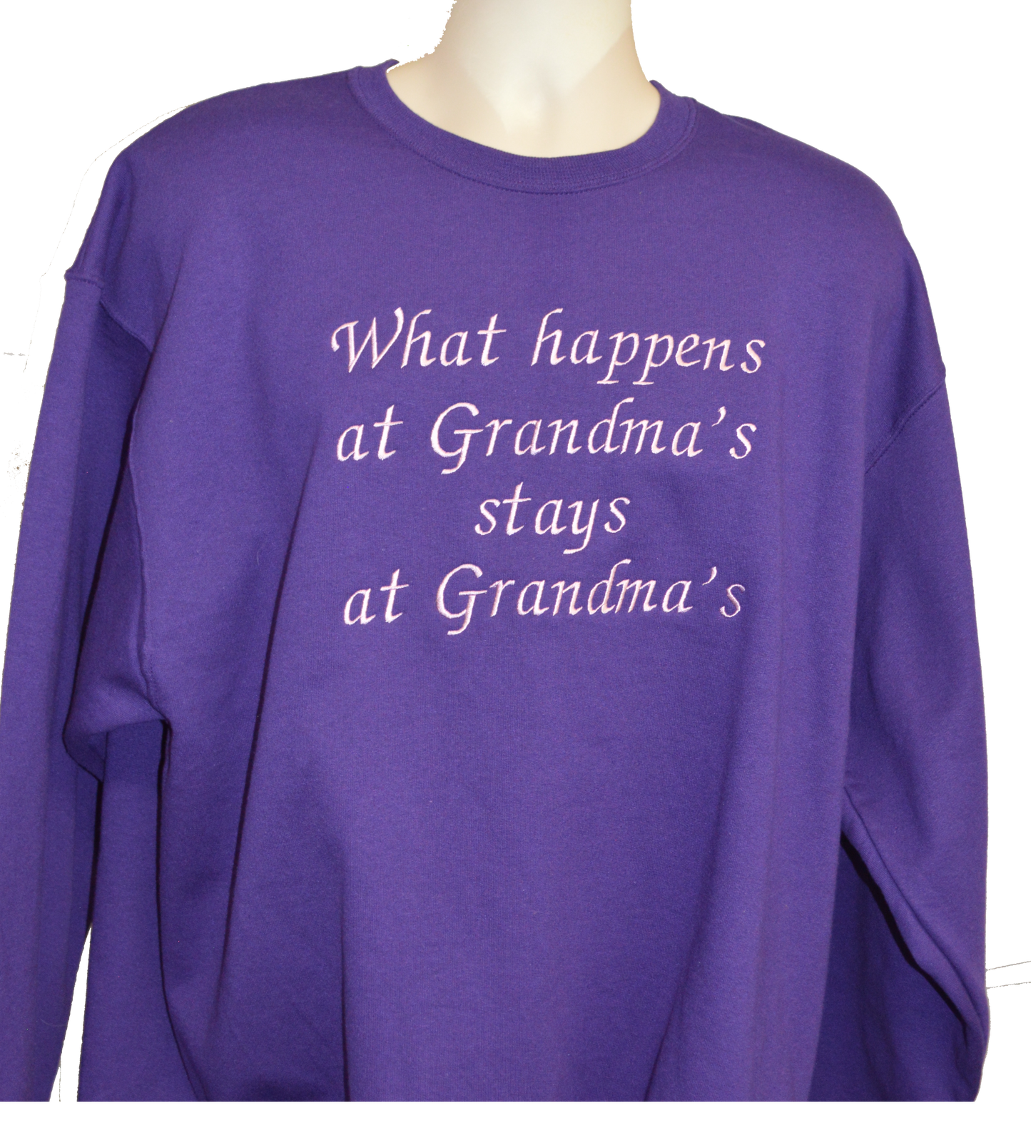 Embroidered Crew Sweatshirt: "Made in America with Irish Parts" - FREE SHIPPING