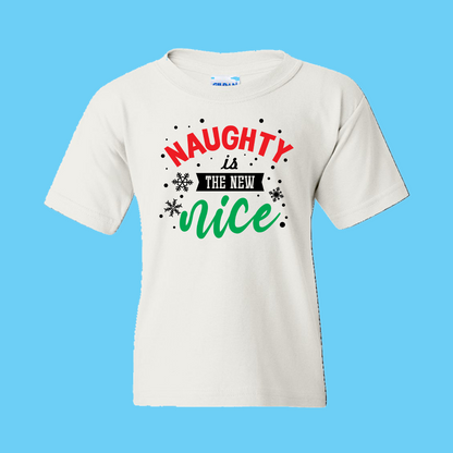 Christmas T-Shirt: "Naughty is the New Nice" - FREE SHIPPING