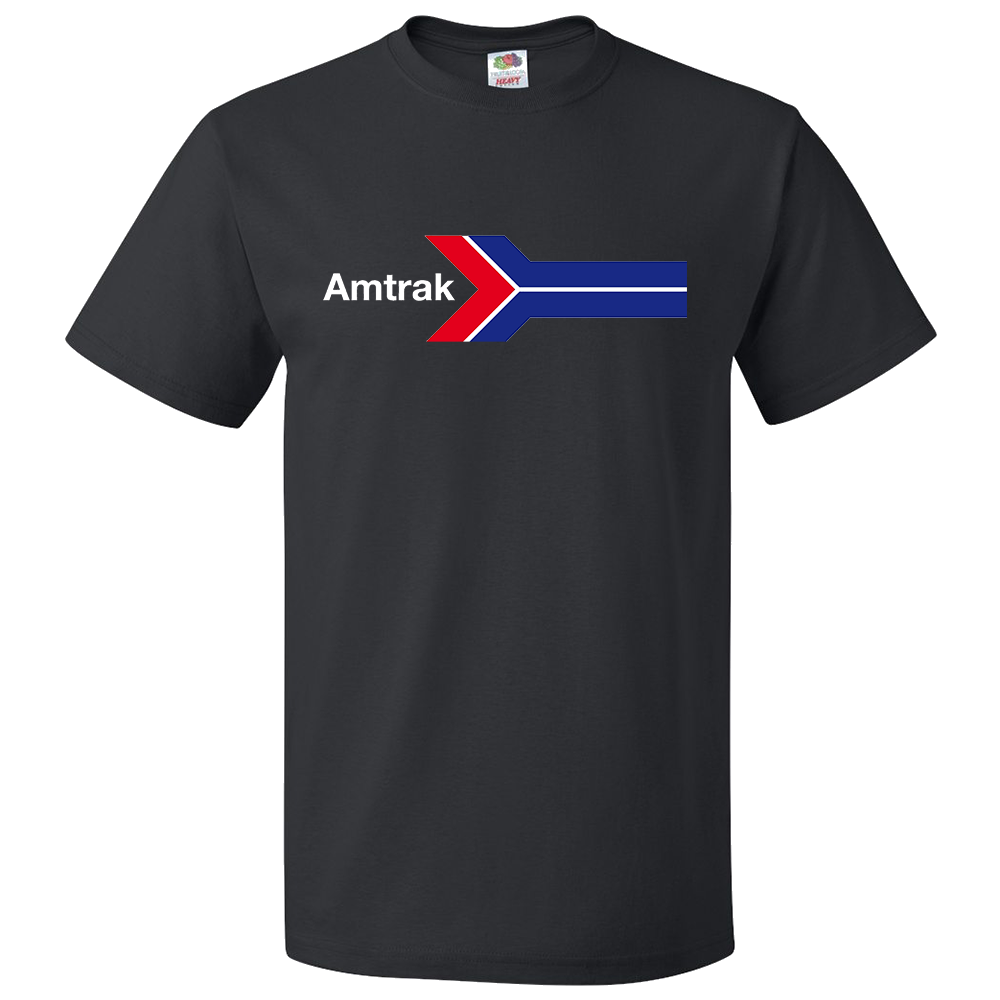 Short Sleeve T-Shirt: AMTRAK PRE 2001  Logo - FREE SHIPPING