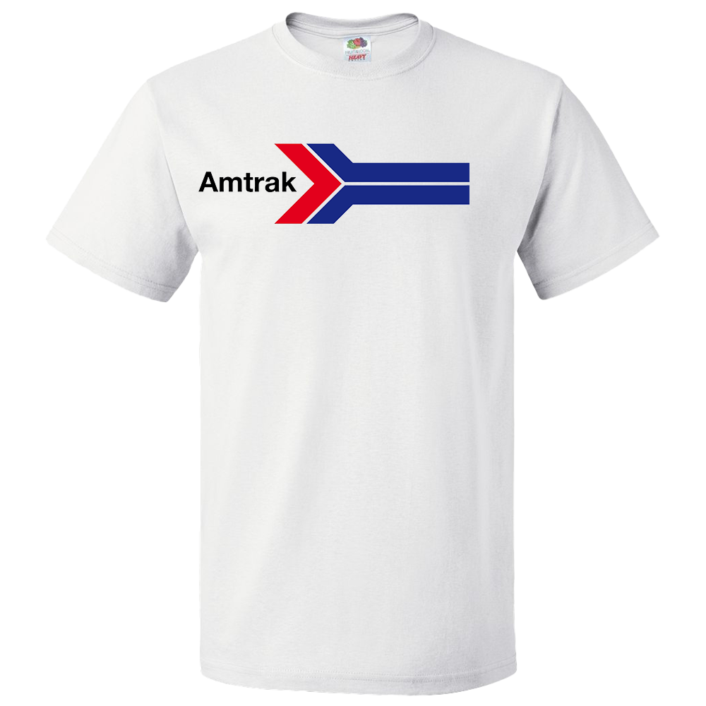 Short Sleeve T-Shirt: AMTRAK PRE 2001  Logo - FREE SHIPPING