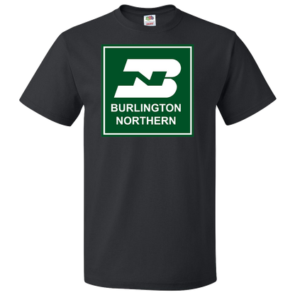 Short Sleeve T-Shirt: BURLINGTON NORTHERN Logo - FREE SHIPPING