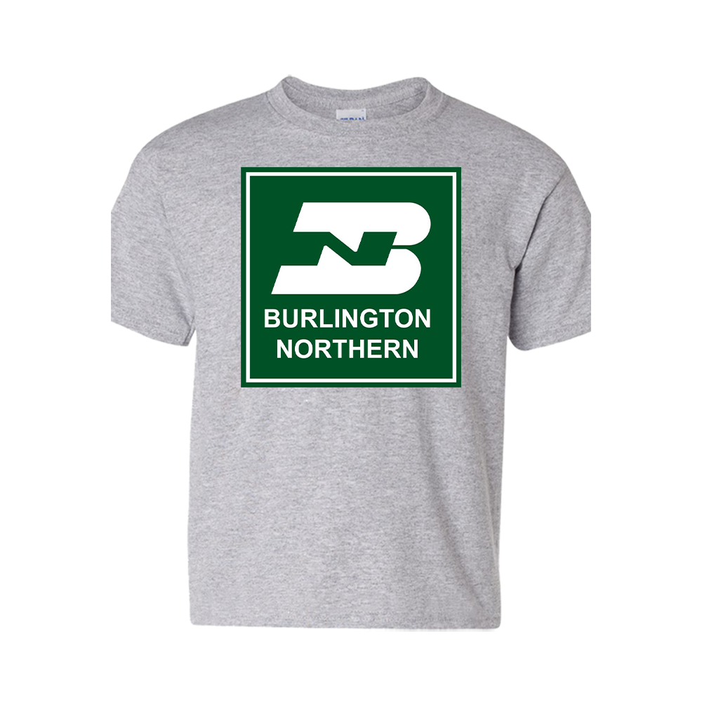 Short Sleeve T-Shirt: BURLINGTON NORTHERN Logo - FREE SHIPPING