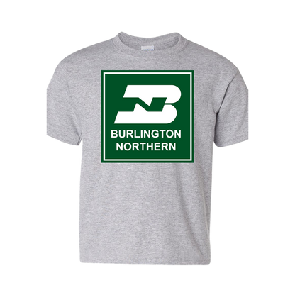 Short Sleeve T-Shirt: BURLINGTON NORTHERN Logo - FREE SHIPPING