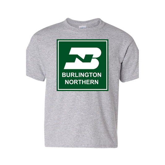 Short Sleeve T-Shirt: BURLINGTON NORTHERN Logo - FREE SHIPPING