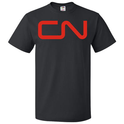 Short Sleeve T-Shirt: CN CANADIAN NATIONAL RAILWAY Logo - FREE SHIPPING