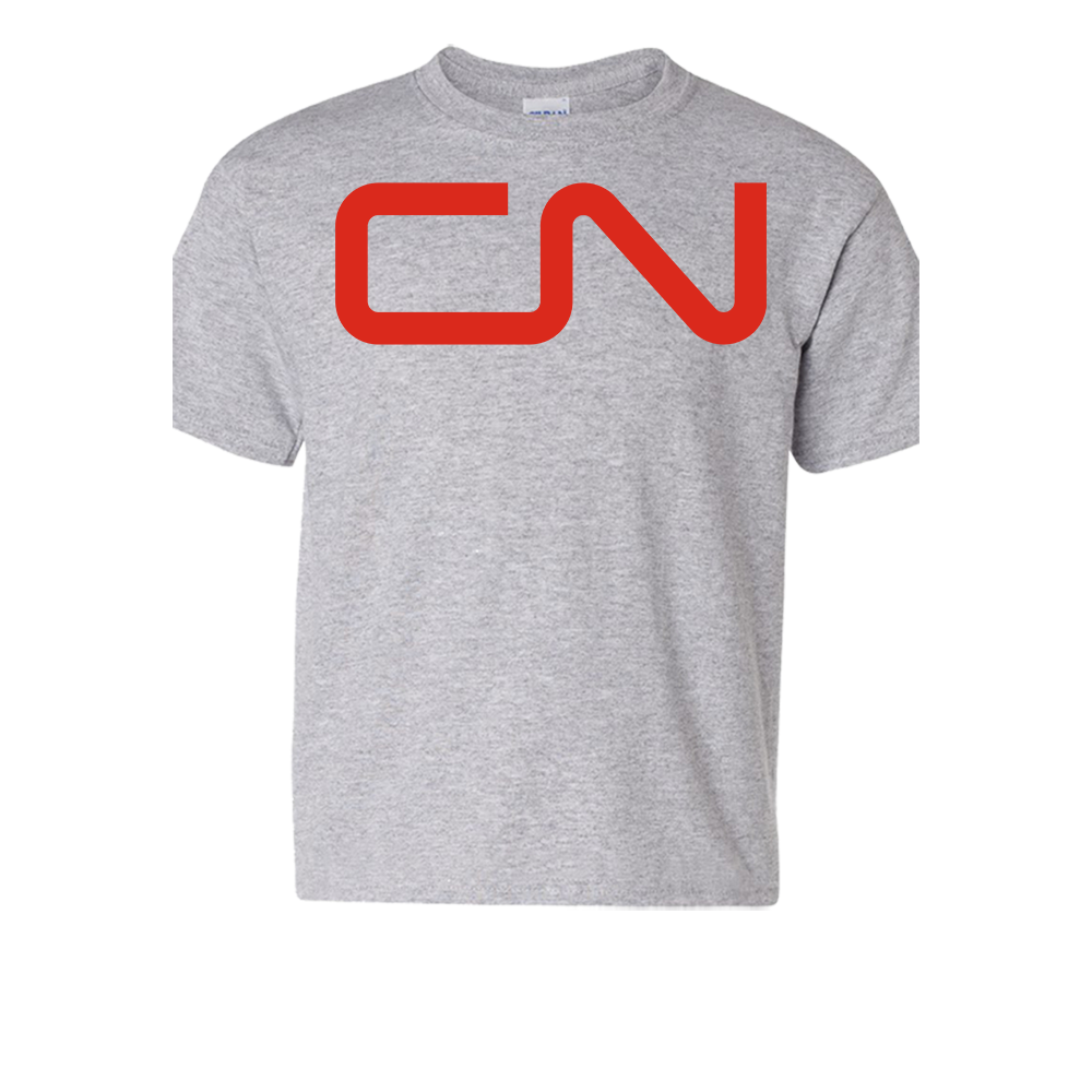 Short Sleeve T-Shirt: CN CANADIAN NATIONAL RAILWAY Logo - FREE SHIPPING