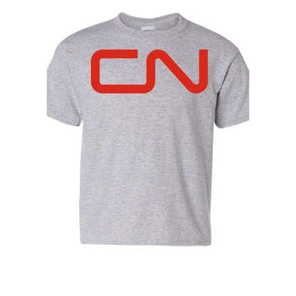 Short Sleeve T-Shirt: CN CANADIAN NATIONAL RAILWAY Logo - FREE SHIPPING