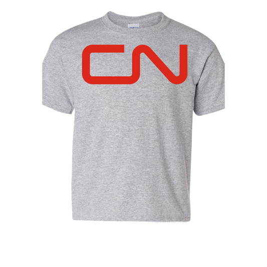 Short Sleeve T-Shirt: CN CANADIAN NATIONAL RAILWAY Logo - FREE SHIPPING