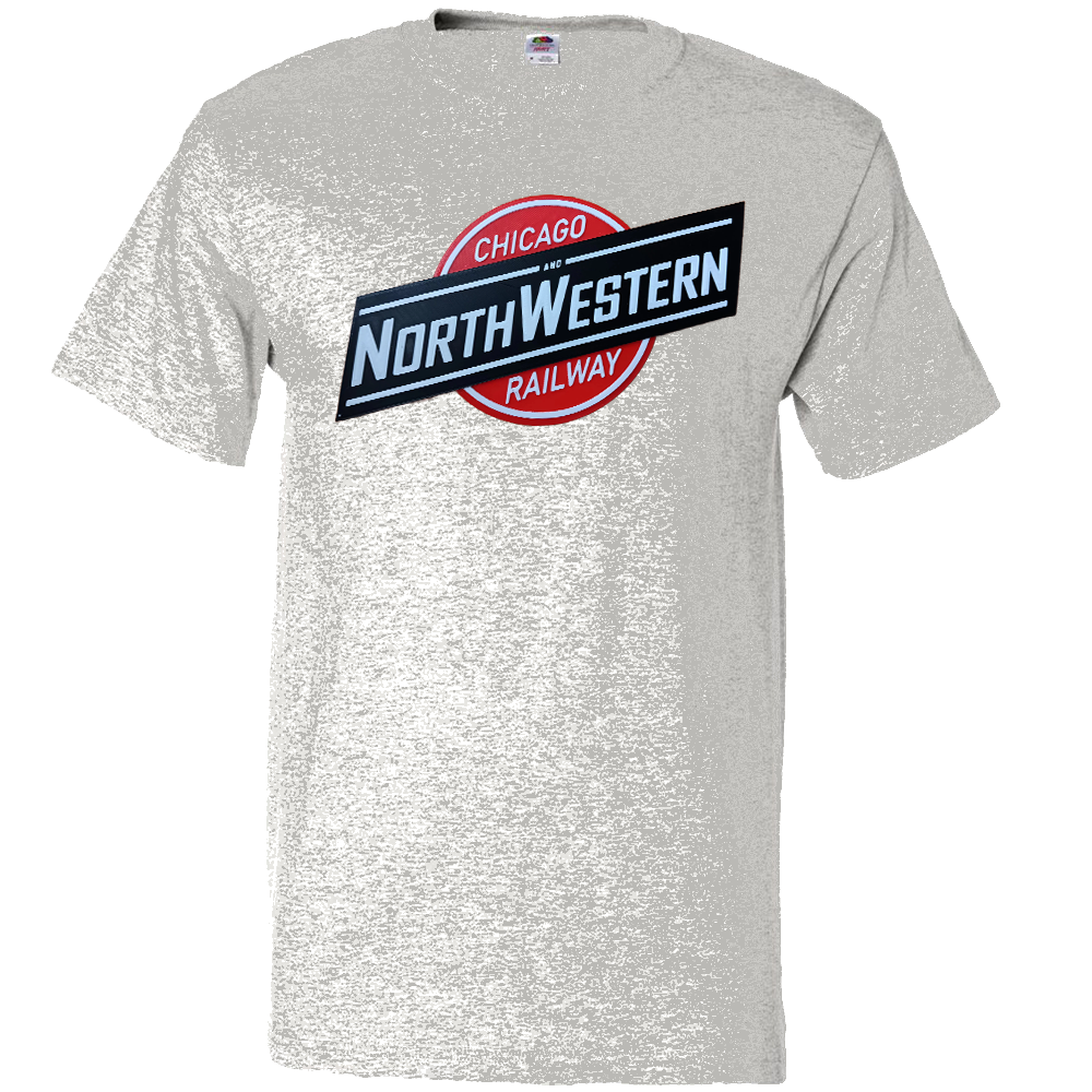 Short Sleeve T-Shirt: CHICAGO AND NORTHWESTERN RAILROAD Logo - FREE SHIPPING