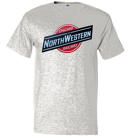 Short Sleeve T-Shirt: CHICAGO AND NORTHWESTERN RAILROAD Logo - FREE SHIPPING