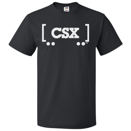 Short Sleeve T-Shirt: CSX BOX CAR Logo - FREE SHIPPING