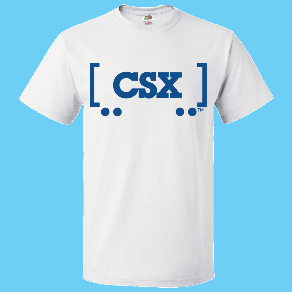Short Sleeve T-Shirt: CSX BOX CAR Logo - FREE SHIPPING